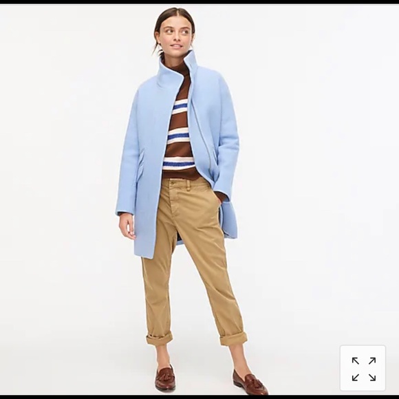 JCrew Cocoon coat Italian stadium-cloth wool size 8